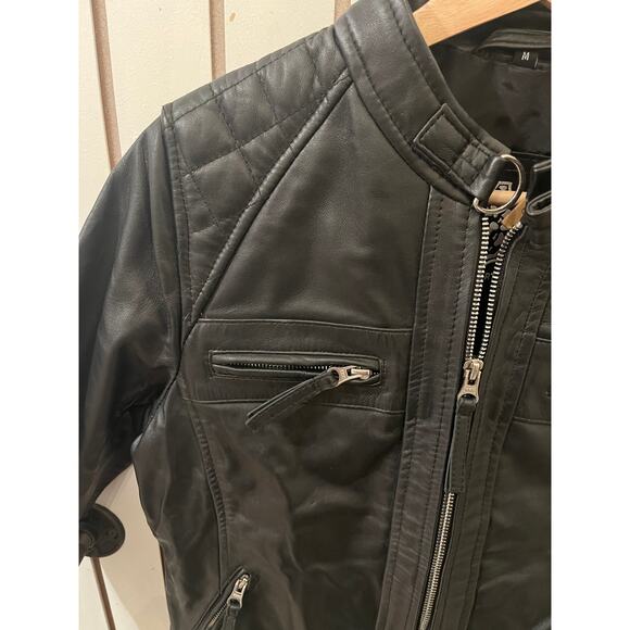Decrum Genuine Diamond1 Womens Leather Jacket - Size M - Picture 3 of 5